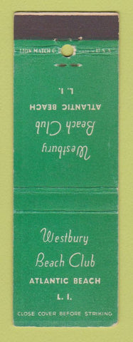 Matchbook Cover - Westbury Beach Club Atlanticd Beach LI NY