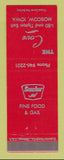 Matchbook Cover - The Cove Moscow IA Sinclair oil gas