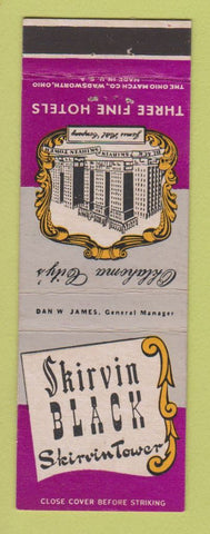 Matchbook Cover - Skirvin Black Hotel Oklahoma OK