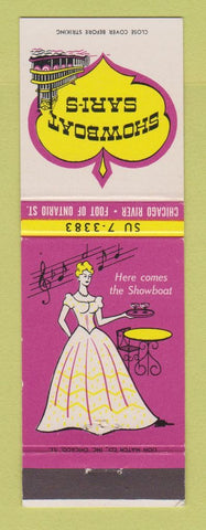Matchbook Cover - Showboat Paris Chicago IL girlie