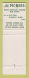 Matchbook Cover - Pioneer Seeds Tipton IN
