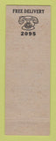 Matchbook Cover - Bob's Food Market Grocery York PA pinup