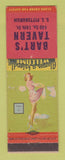 Matchbook Cover - Bart's Tavern Pittsburgh PA pinup