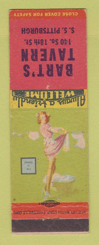 Matchbook Cover - Bart's Tavern Pittsburgh PA pinup