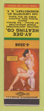 Matchbook Cover - Ay Dee Heating Schenectady NY pinup