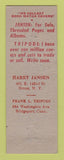 Matchbook Cover - Christmas 1952 Match Collectors Bridgeport CT Bronx pinup