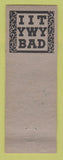 Matchbook Cover - Five and Ten Cafe McKees Rocks PA pinup