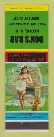 Matchbook Cover - Don's Bar Neche ND pinup