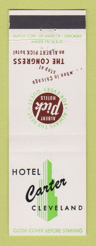 Matchbook Cover - Hotel Carter Cleveland OH Albert Pick
