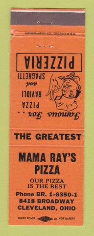 Matchbook Cover - Mama Ray's Pizza Cleveland OH