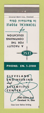 Matchbook Cover - Cleveland Engineering and Scientific Center Cleveland OH