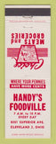 Matchbook Cover - Handy's Foodville Grocery Cleveland OH