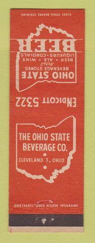 Matchbook Cover - Ohio State Beverage Beer Cleveland OH