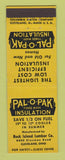 Matchbook Cover - Pal O Pak Insulation Cleveland OH Rock Island Lumber