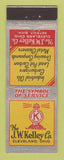 Matchbook Cover - JW Kelley Industrial Oil Cleveland OH Detroit MI