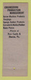 Matchbook Cover - Webco Webster Products Cleveland OH