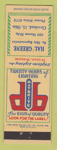 Matchbook Cover - Hal Green Cleveland OH Daybright Lighting