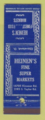 Matchbook Cover - Heinen's Food Markets Grocery Cleveland OH