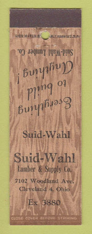 Matchbook Cover - Suid Wahl Lumber Supply Cleveland OH
