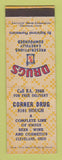 Matchbook Cover - Corner Drug Store Cleveland OH