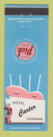 Matchbook Cover - Hotel Carter Cleveland OH Albert Pick