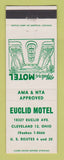 Matchbook Cover - Euclid Motel Cleveland OH