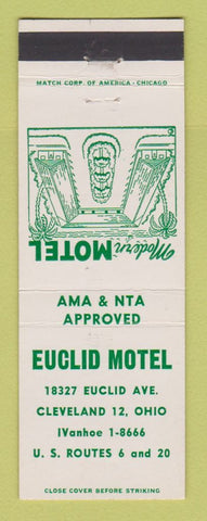 Matchbook Cover - Euclid Motel Cleveland OH