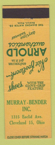Matchbook Cover - Arnold Authentics Shoes Murray Bender Cleveland OH