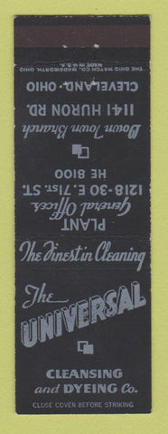 Matchbook Cover - Universal Cleansing Dyeing Cleveland OH