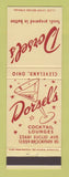 Matchbook Cover - Dorsel's Cocktail Lounge Cleveland OH