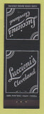 Matchbook Cover - Luccioni's Cleveland OH