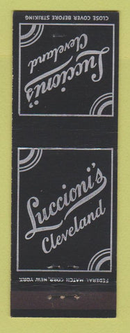 Matchbook Cover - Luccioni's Cleveland OH