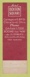 Matchbook Cover - Hotel Bolton Square Cleveland OH WEAR