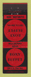 Matchbook Cover - Roxy Buffet Cleveland OH