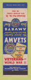 Matchbook Cover - Amvets Cleveland OH