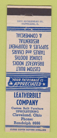 Matchbook Cover - Leatherbilt Company furniture Cleveland OH