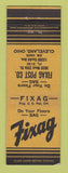 Matchbook Cover - Fixag Post Cleveland OH WEAR
