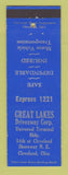 Matchbook Cover - Great Lakes Diveaway Corp Rental Cars? Cleveland OH