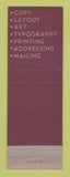 Matchbook Cover - AS Gilman Cleveland OH copy art typography printing