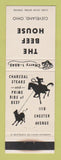 Matchbook Cover - The Beef House Cleveland OH WEAR