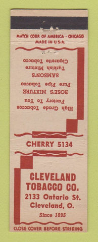 Matchbook Cover - Cleveland Tobacco Company OH