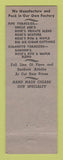 Matchbook Cover - Cleveland Tobacco Company OH