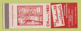 Matchbook Cover - Cleveland Tile and Cabinet Cleveland OH