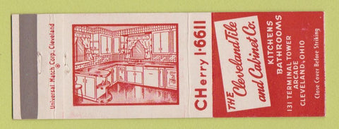 Matchbook Cover - Cleveland Tile and Cabinet Cleveland OH