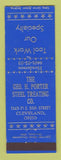 Matchbook Cover - Geo Porter Steel Treating Cleveland OH