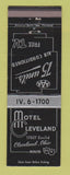 Matchbook Cover - Motel Cleveland OH
