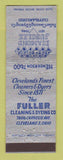 Matchbook Cover - Fuller Cleaning Dyeing Cleveland OH 1946