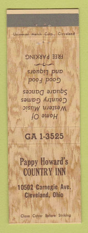 Matchbook Cover - Pappy Howard's Country Inn Cleveland OH