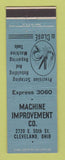 Matchbook Cover - Machine Improvement Company Cleveland OH
