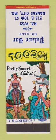 Matchbook Cover - Palace Bar Kansas City MO Ed Gant hillbilly